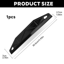 Wanheart Paint Trim Guard, 12" Stainless Steel Paint Shield for Skirting Board Painting, Straight Edge Painter Tool, Wallpaper Scraper Edge Painting Tool for Cutting in Precision Paint Edger & Guide