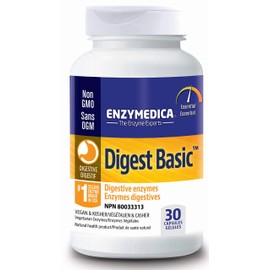 Enzymedica - Digest Basic, 30 Capsules - Digestive Enzyme Supplements - Enzymes for Digestion and Bloating Supplement - Gas and Bloating Relief for Men and Women - Stomach Gas Relief and Bloating