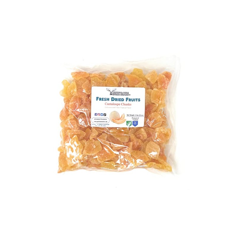 Cantaloupe Chunks (Dried) ~ 2 Lbs