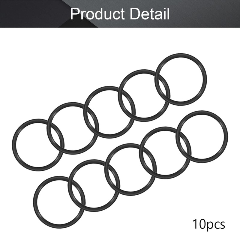 Othmro 10pcs Nitrile Rubber O-Rings, 38mm OD 33mm ID 2.5mm