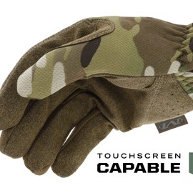 Mechanix Wear: FastFit Taktische Handschuhe, sicherer Sitz, Arbeitshandschuhe, vielseitig einsetzbar, langlebige Touchscreen-fähige Schutzhandschuhe für Herren (MultiCam, Medium)
