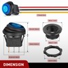Nilight 5PCS Waterproof Round Rocker Switch w/Wiring Harness Switches Holder