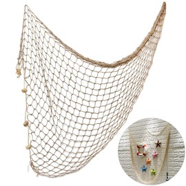 BESPORTBLE Natural Fish Nets Decorative Fishing Net Wall Hangings Net Decoration for Hanging Background Living Room Wall Decoration Wall Hangings