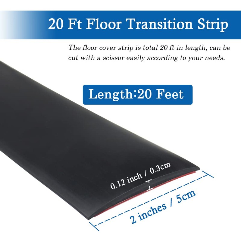 Floor Transition Strip Self Adhesive Floor Cover Strips Laminate 2"