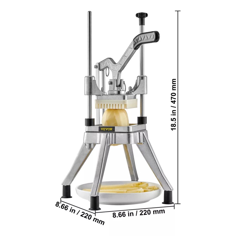 Vevor Cortadora Comercial De Verduras Picador De 3/8 PuLG