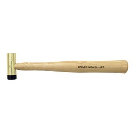 Grace USA - 16 oz. Delrin Tipped Brass Hammer - Gunsmithing - Hammers - Gunsmith Tools & Accessories