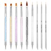 9 Pcs Nail Brushes for Nail Art, Dual-Ended Dotting Pens