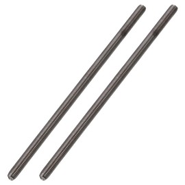 SHUATI Rods Bar Studs 2PCS M6 Useful Right Hand Threads Fully Threaded Rod Practical 1mm Thread Pitch Long Threaded Screw U-Bolts(M6 x 150mm)