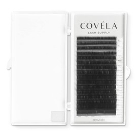 Covéla Lash Tray | 0.07 CC 11mm Single Length Eyelash Extension Tray - Beautiful Eyelashes - Professional Lash Extensions - Superior Synthetic Mink Individual Lashes On Clean Strips - Beauty Storage Trays | Semi Gloss Lash Tray