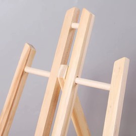 Wooden Small Tabletop Art Display Easels, Desktop Holder Stand, Mini Easel Triangle Frame for Paintings, Weddings, Kids Arts & Crafts