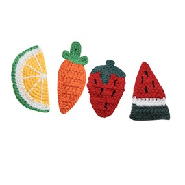 WOONEKY 4pcs Bobby Pin Woolen Hairpin Clips Fruit Motif Hair Styling Accessories for Women Girls Boys and Girls