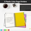 EUSOAR Notebook with Dividers, 1 Pack A5 5.5"x 8.3", 5