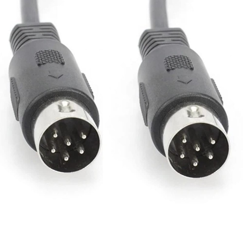 6 Pin DIN Male to Male Roland Microvitec Monitor BBC