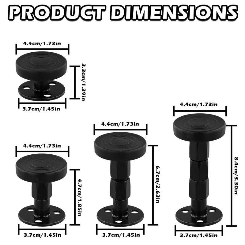 Dewocke Pack of 4 Thickened Anti-Shake Spacers 30-110 mm, Adjustable