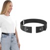 ITLXJR No Buckle Elastic Belt, Stretch Invisible Belt for Jeans,