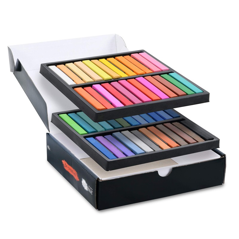 Artina Pasteo Pastel Chalk Set, Soft Pastel Colours in Studio