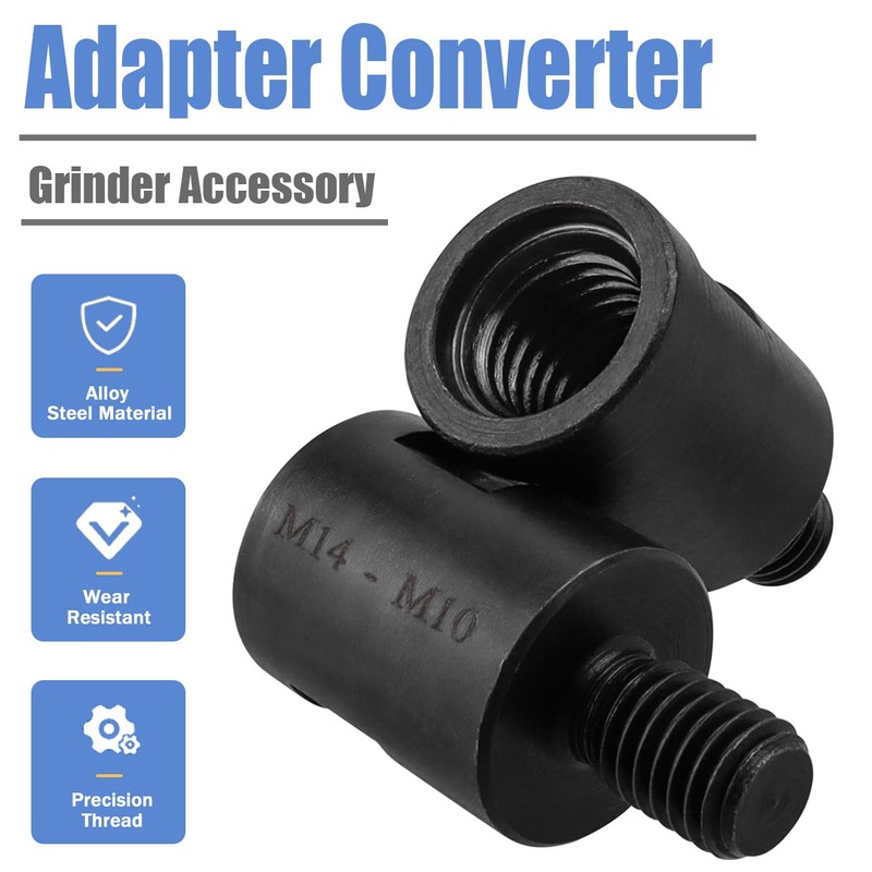 Mesee 2 Pieces Angle Grinder Attachment Adapters M14 Female to