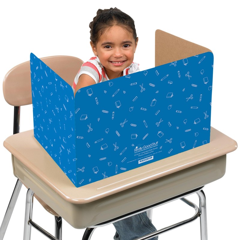 Really Good Stuff Standard Privacy Shields Set of 12, Blue,