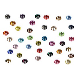 2880PCS Art Nail Rhinestones non Hotfix Glue Fix Round Crystals Glass Flatback for DIY Jewelry Making with one Picking Pen (ss8 2880pcs, MIX)