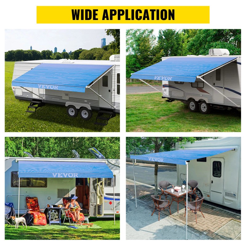 VEVOR Awning Replacement Fabric Canopy 15' For RV Camper Trailer