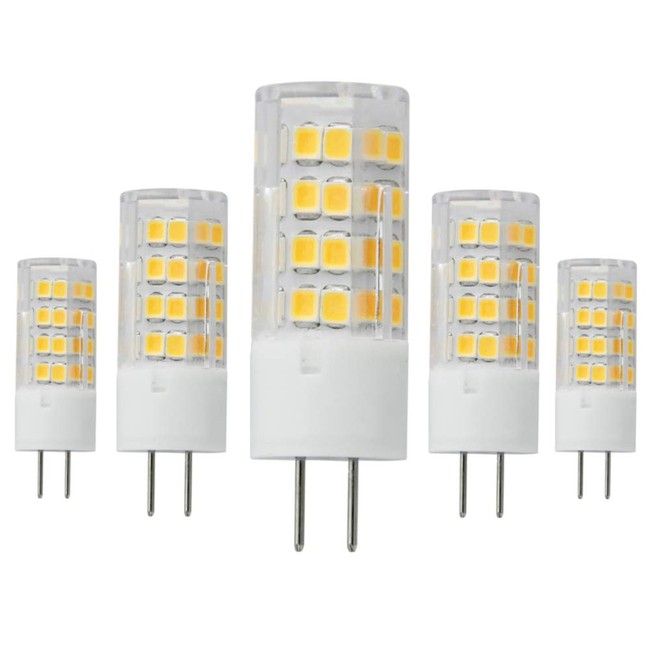 GY6.35 LED Bulb 5W AC120V Halogen Bulbs Equivalent 45W,Dimmable Warm White 3000K (Pack of 5)