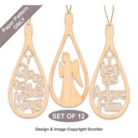 Nativity Ornaments Scroll Saw Pattern