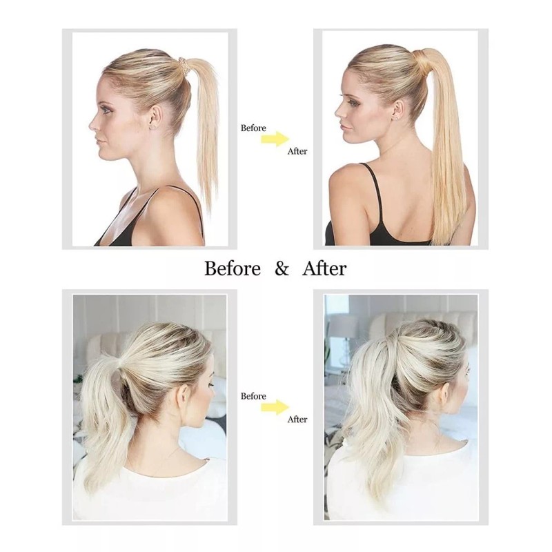 Felendy Extensión De Cola De Cabello Lacio De 24 Pulgadas