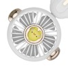 Handheld Fan Mini Foldable Portable Cartoon Design USB Rechargeable Pocket