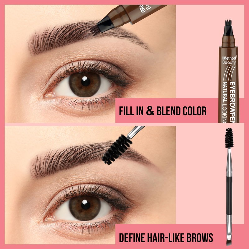 iMethod Eyebrow Pen - Eyebrow Pencil Magical Upgraded Eye Brow