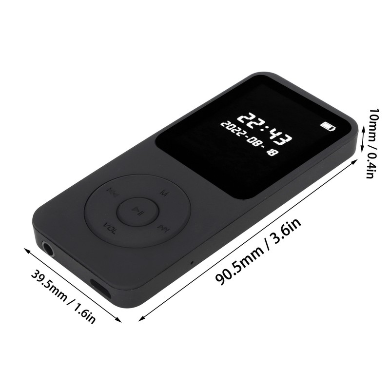MP3 MP4 Player Bluetooth 5.0 Ultra Thin Digital LCD 1.77
