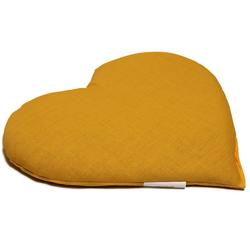Grain Pillow Heart ca. 30 x 25 cm Mango
