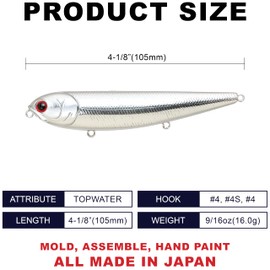 LUCKY CRAFT Sammy 105 (074 Chrome)