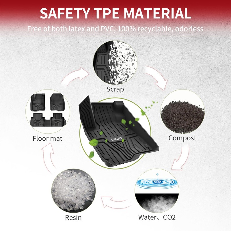 LASFIT Floor Mats for Honda CR-V 2023 2024 2025 2026