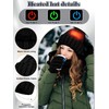 Cutecrop 3 Pcs USB Heated Hat Scarf Gloves Set for