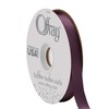Double Face Satin Ribbon, 50 Yards, Eggplant