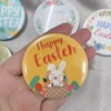 Kokoma 6 Pcs Happy Easter Button Pin for Women Girls