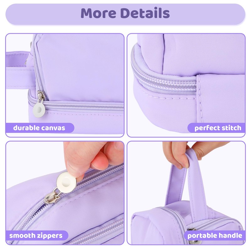 Alyvisun Large Capacity Pencil Case with 3 Compartments for Boys