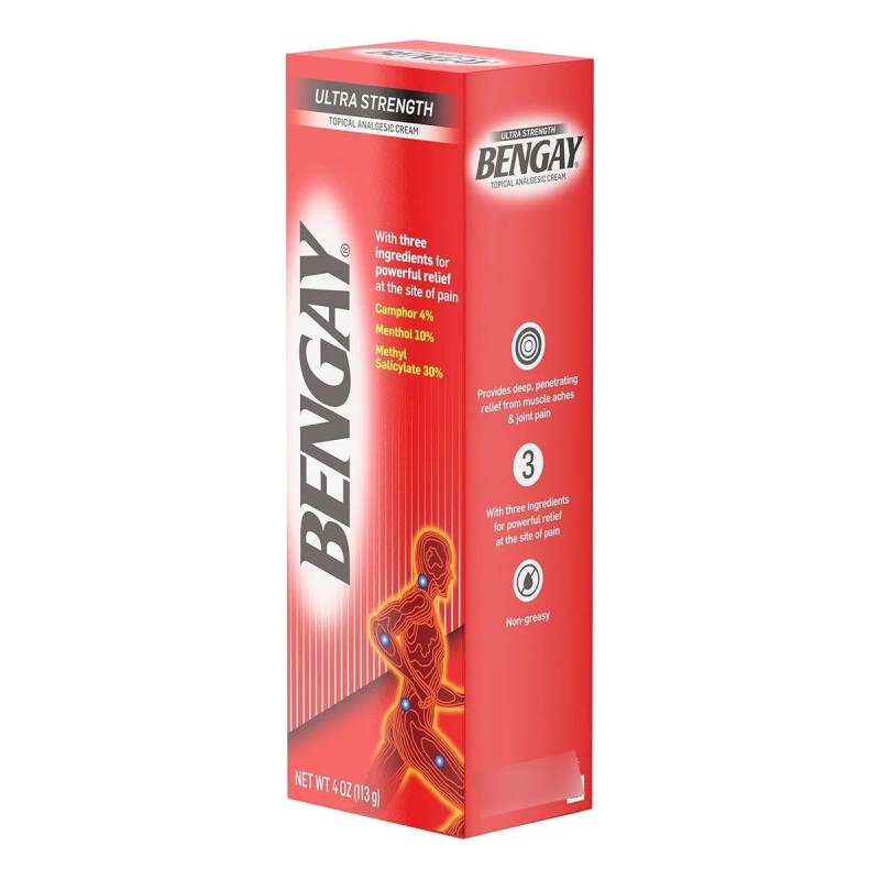 Bengay Crema Tópica Ultra Fuerte 4 Oz Para Alivio Del