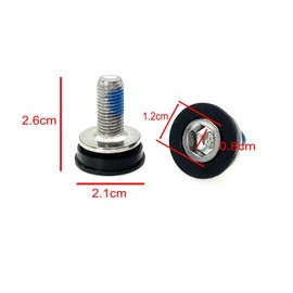 JZK 8-Piece Mountain Bike Crank Bolt M8, 8 mm Hexagonal Crank Arm Mounting Screws, MTB Crank Bolts Washers, Bicycle Bottom Bracket Crank Arm Bolts, Bicycle Pedal Crankset Screws