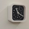3.2 Inch Square Silent Analog Clock, Magnetic Multi-Purpose Small Quartz