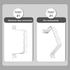 Generic Aluminum Downspout Strap Positioner with Screws 6.49X2.95X0.98In Gutter Drainage