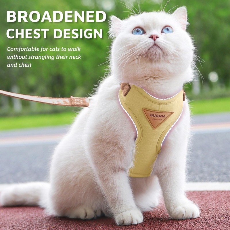 Generic Escape-Proof Cat Harness and Leash Set - Adjustable and