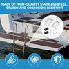 Boat Ladder Mounting Bracket Kit, Flush Mount Pontoon Ladder Hardware