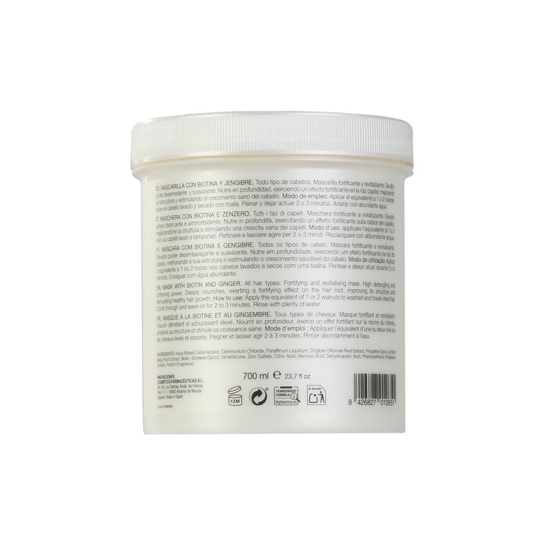 Thader Pharma Kräftigende und revitalisierende Haarmaske mit Biotin und Ingwer,