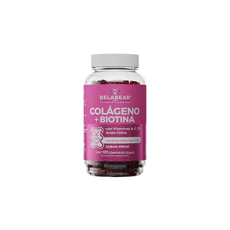 BELABEAR - Colágeno + Biotina 100 Gomitas by Belabear