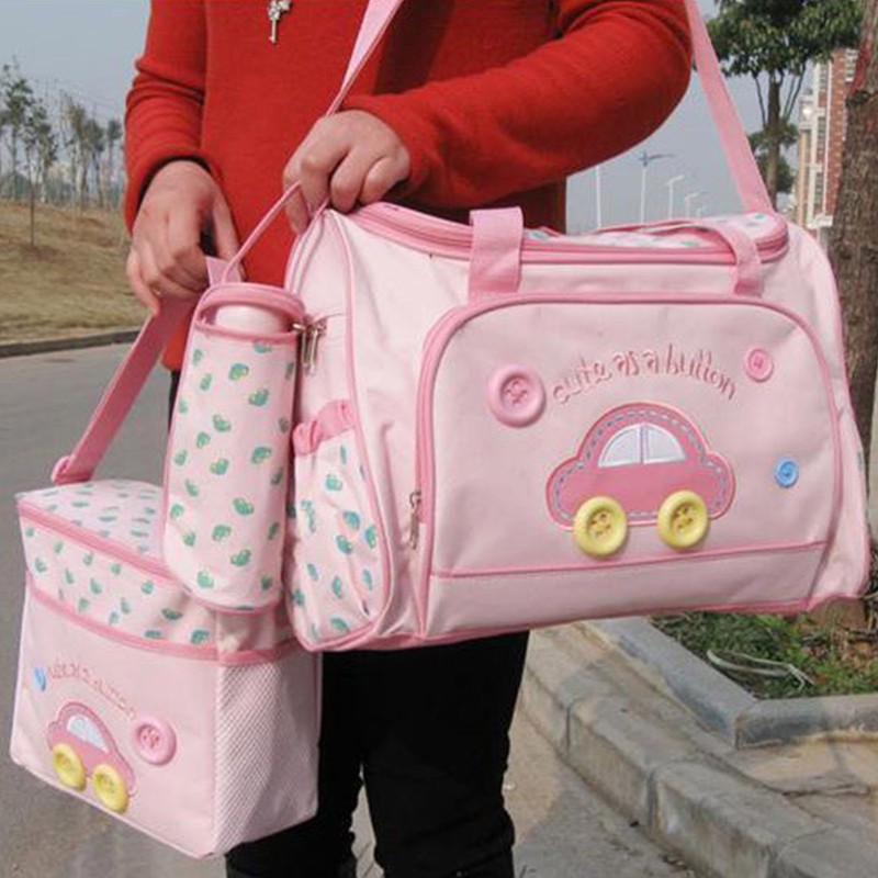 4pcs Multifunction Mommy Storage Bag Large Capacity Different Pockets Baby