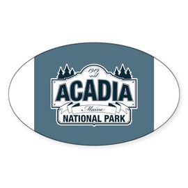 CafePress Acadia National Park Sticker Oval Car Bumper Sticker