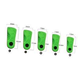 Ipetboom Unisex Eva Half Pad Correction Insoles Shock Absorbing Non Slip Breathable Arch Support for Xl Green for Sports and Everyday Use