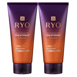 ryo Jayang Yunmo 9ex Hair Loss Care Root Strengthening Treatment, 2 bottles, 330ml / 자양윤모 9ex 탈모케어 모근강화트리트먼트, 2개, 330ml