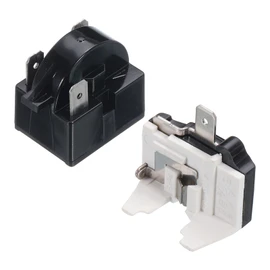 sourcing map Refrigerators PTC Starter Relay 3 Pin 4.7 Ohm Overload Protector 1/2HP for Fridges Beverage Freezers